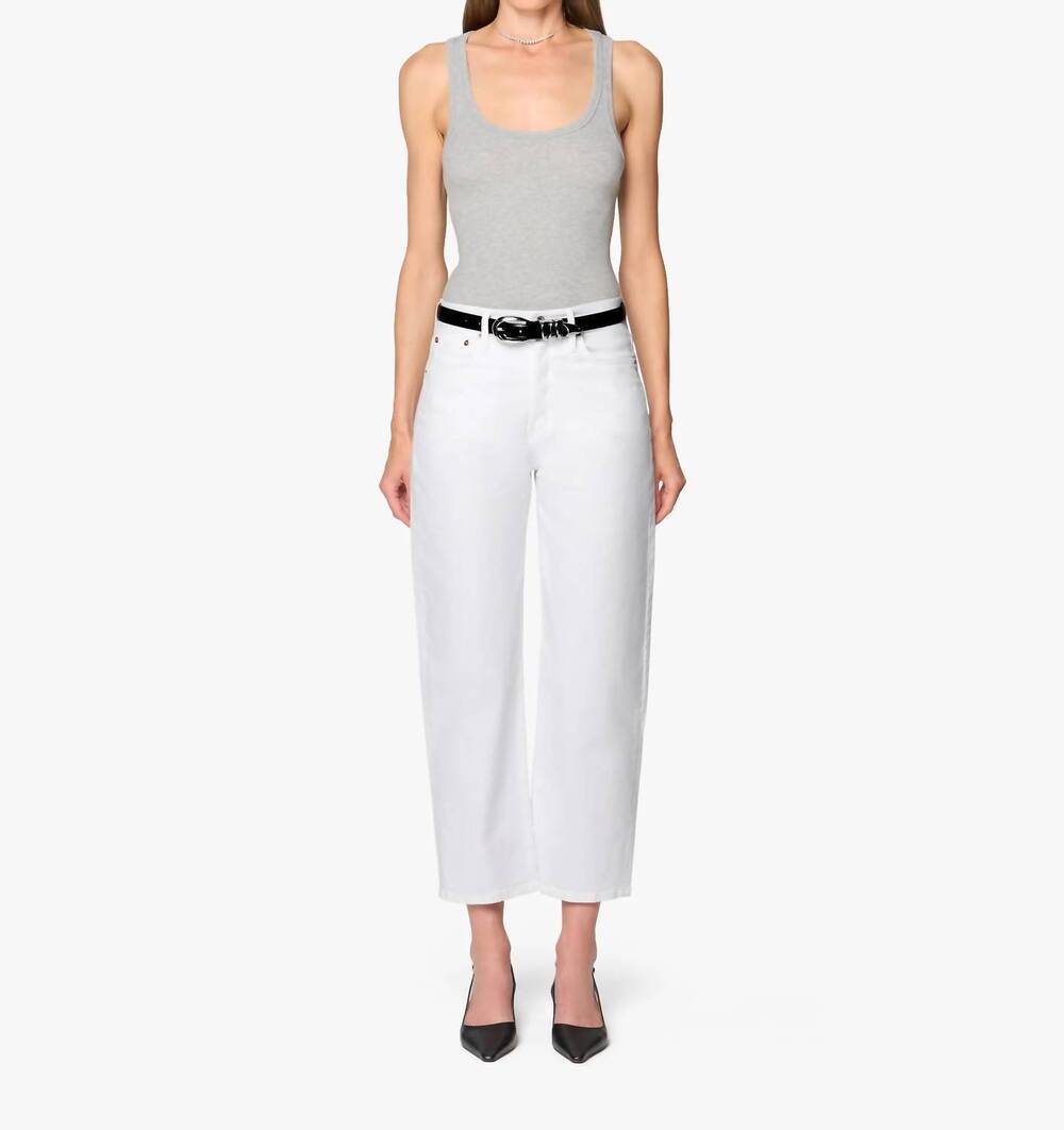 NEW BETRO SIMONE ellen bow leg jeans in white